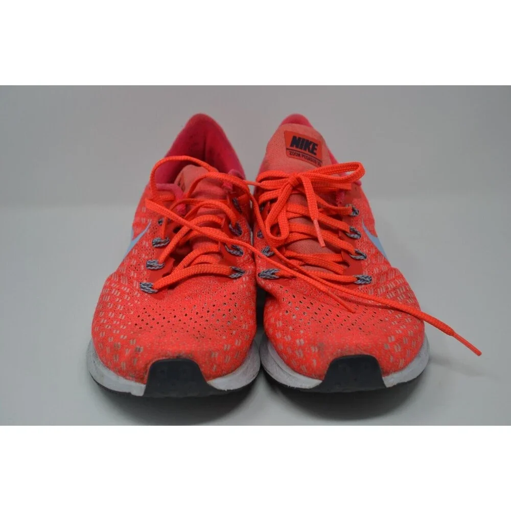 Nike Air Zoom Pegasus 35 942851-600 Mens 9.5 Sneakers Orange White Running Shoes